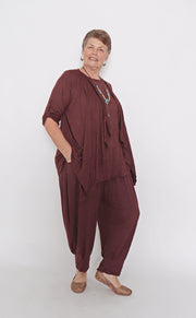 7142 Waterfall Cardi Chocolate